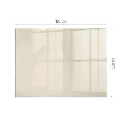 Vetro sotto il camino rettangolare Colore Beige