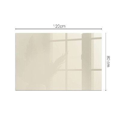 Vetro sotto il camino rettangolare Colore Beige