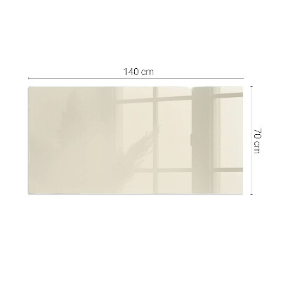 Vetro sotto il camino rettangolare Colore Beige