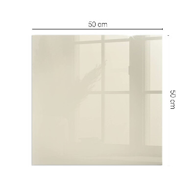 Vetro sotto il camino rettangolare Colore Beige