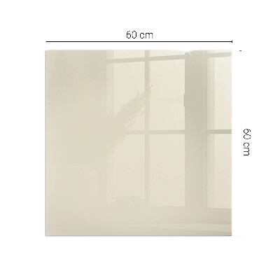 Vetro sotto il camino rettangolare Colore Beige