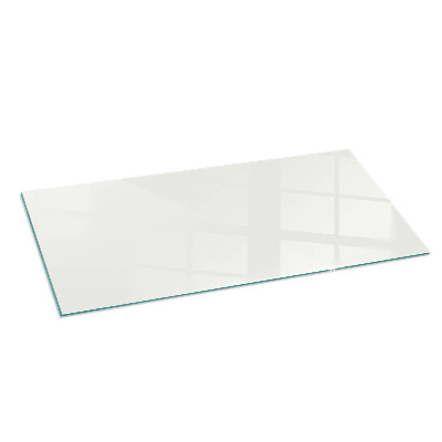 Vetro sotto il camino rettangolare Colore avorio