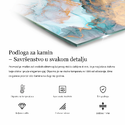 Vetro sotto stufa esagonale Motivi decorativi piastrellati