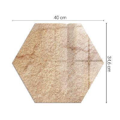 Vetro sotto il camino esagonale La natura della struttura della pietra