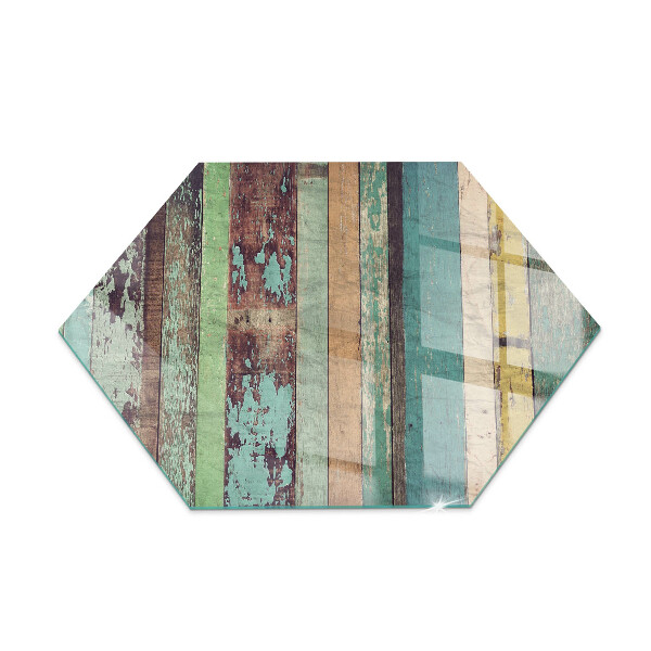 Lastra in vetro per caminetto esagonale Colori della tavola in diverse tonalità