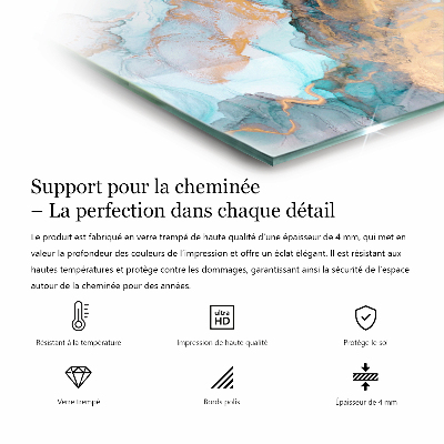 Vetro sotto stufa esagonale Motivi decorativi a mosaico