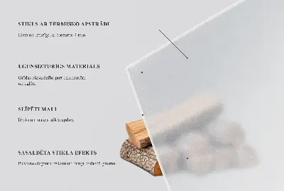 Vetro sotto stufa esagonale semitrasparente