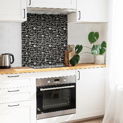 Piastrelle in pvc adesive Cartelli da cucina in bianco e nero