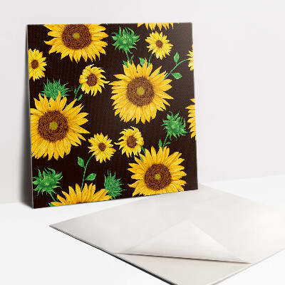 Piastrelle in pvc adesive Girasoli gialli