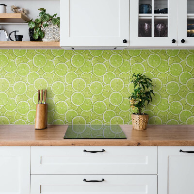 Piastrelle pvc adesive Fette di lime verde