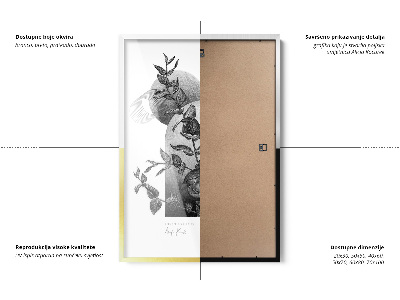 Bianca Cornice Per Poster 60x80 cm