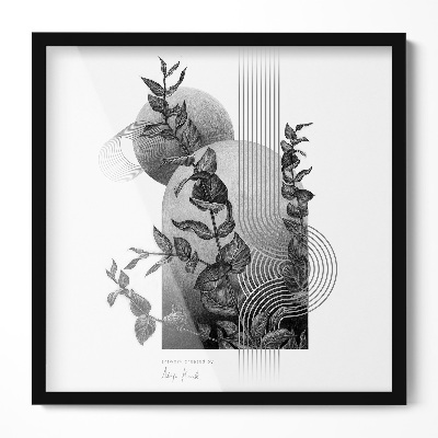 Nera Cornice Per Foto 50x50 cm