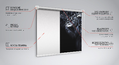 Tenda a rullo per finestra con design a diamanti scintillanti