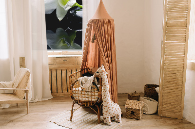 Tenda a rullo da interno con stampa di orchidee ed eleganza