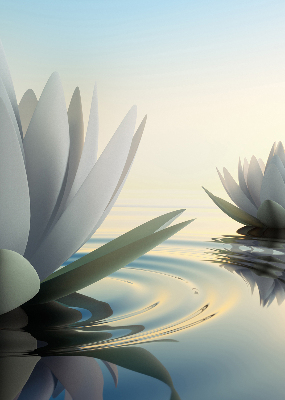 Tenda a rullo per finestra modello ninfee