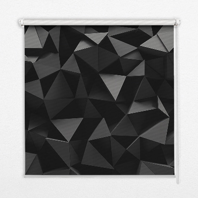 Tenda a rullo da interno nel colore nero origami