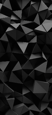 Tenda a rullo da interno nel colore nero origami