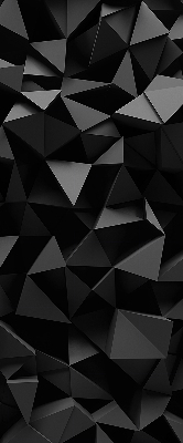 Tenda a rullo da interno nel colore nero origami