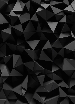 Tenda a rullo da interno nel colore nero origami