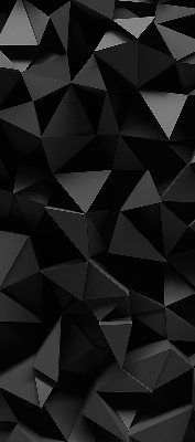 Tenda a rullo da interno nel colore nero origami