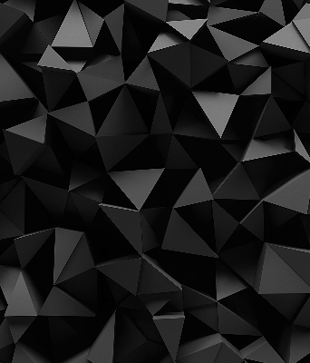 Tenda a rullo da interno nel colore nero origami