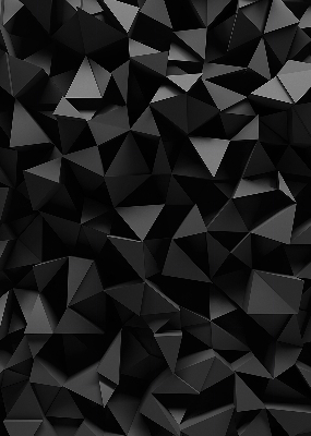 Tenda a rullo da interno nel colore nero origami