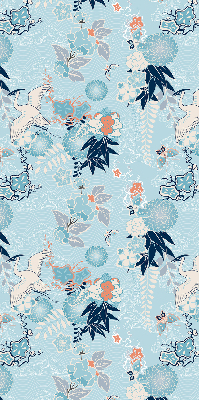 Tenda a rullo per finestra nel colore blu natura