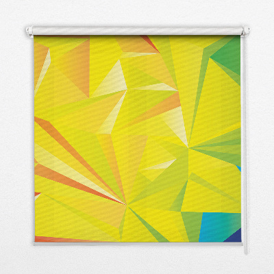 Tenda a rullo per finestra con motivo origami colorato