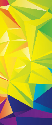 Tenda a rullo per finestra con motivo origami colorato