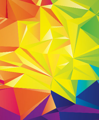 Tenda a rullo per finestra con motivo origami colorato