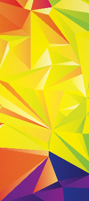 Tenda a rullo per finestra con motivo origami colorato