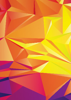 Tenda a rullo per finestra con motivo origami colorato