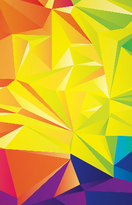 Tenda a rullo per finestra con motivo origami colorato