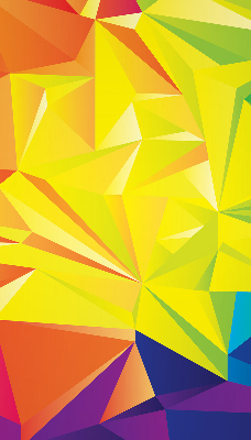 Tenda a rullo per finestra con motivo origami colorato