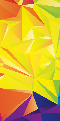 Tenda a rullo per finestra con motivo origami colorato