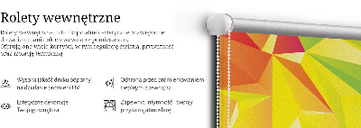 Tenda a rullo per finestra con motivo origami colorato