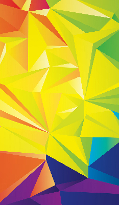 Tenda a rullo per finestra con motivo origami colorato