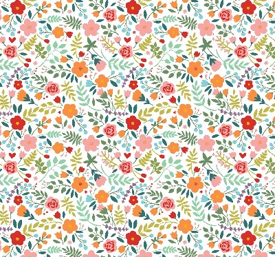 Tenda a rullo interna per finestra con stampa di fiori dipinti