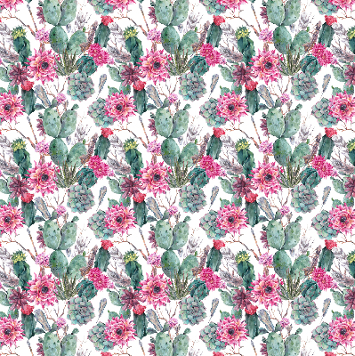 Tenda a rullo da interno con fantasia a fiori di cactus