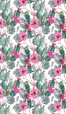 Tenda a rullo da interno con fantasia a fiori di cactus