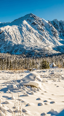 Tenda a rullo in tessuto con stampa a tema montagne