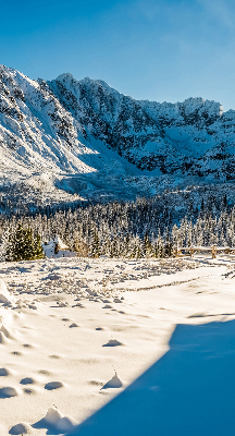 Tenda a rullo in tessuto con stampa a tema montagne