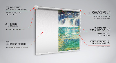 Tenda a rullo per finestra modello cascata