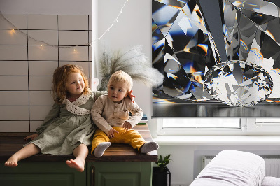 Tenda a rullo da interno motivo diamanti