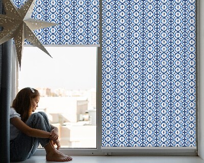 Tenda a rullo interna per finestra nel colore blu