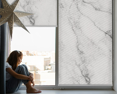 Tenda a rullo per finestra in colore marmo grigio