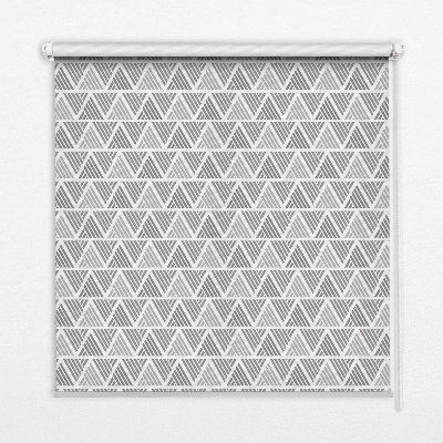 Tenda a rullo in tessuto con fantasia a triangoli e righe