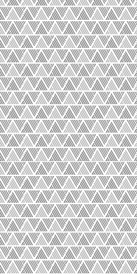 Tenda a rullo in tessuto con fantasia a triangoli e righe