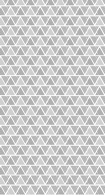 Tenda a rullo in tessuto con fantasia a triangoli e righe