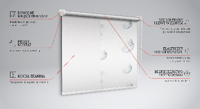 Tenda a rullo per porta finestra modello Lune